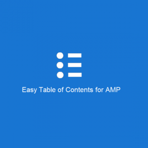 Easy Table of Contents for AMP 1.0.7