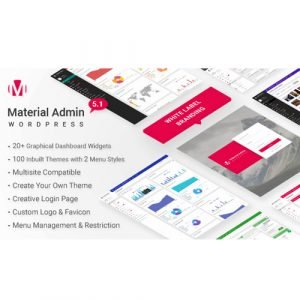 Material – White Label WordPress Admin Theme 8.5