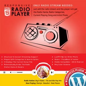 Radio Player Shoutcast & Icecast WordPress Plugin 4.4.5