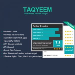 Taqyeem – WordPress Review Plugin 2.7.0