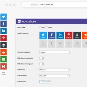 Novashare – WordPress Social Sharing Plugin 1.4.5