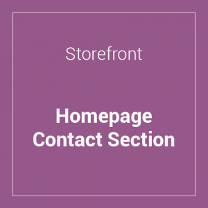 Storefront Homepage Contact Section 1.0.3