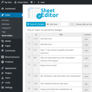 WP Sheet Editor – Editable Frontend Tables 2.4.26