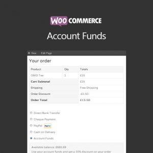 WooCommerce Account Funds 2.9.1