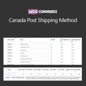 WooCommerce Canada Post Shipping Method 2.8.0